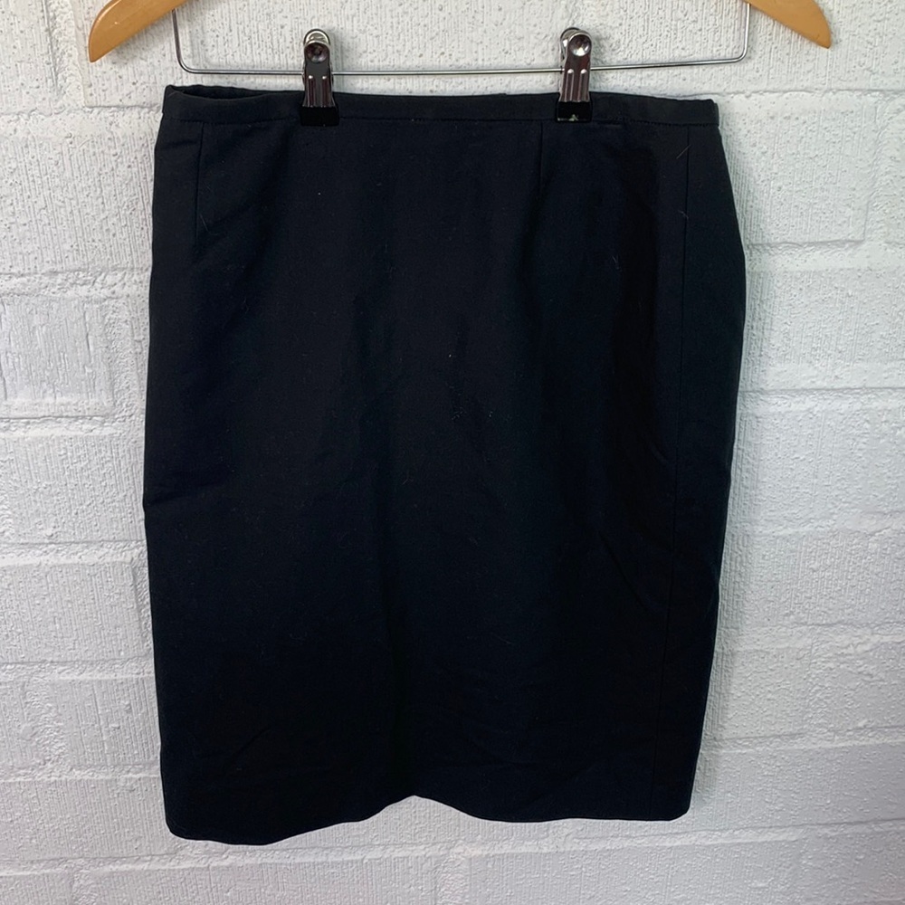 Armani Collezioni Richards Greenwich Cotton Black Pencil Skirt size 6